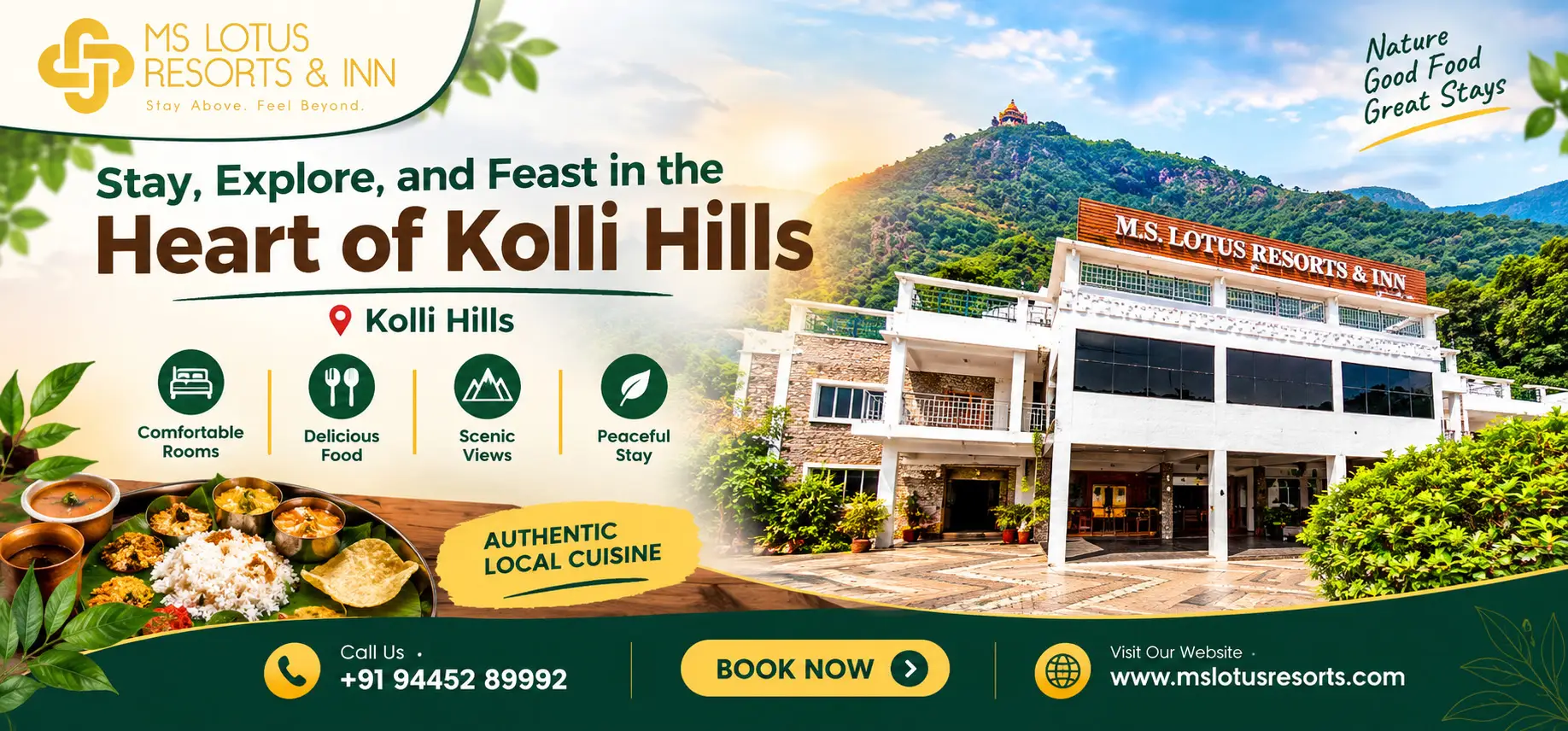 Stay, Explore, and Feast in the Heart of Kolli Hills